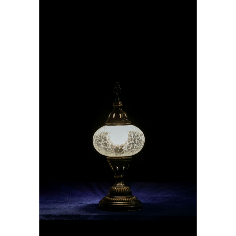 Table lamp, blown glass, diameter 15 cm